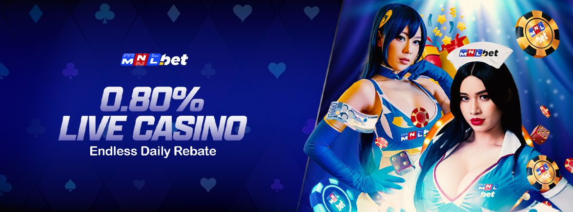 0.80% Live Casino Endless Daily Rebate